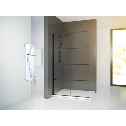 Baliv Duschabtrennung Walk-In DUK-120.131 120 Cm X 195 Cm Schwarz 7 Baliv Duschabtrennung Walk-In DUK-120.131 120 Cm X 195 Cm Schwarz – Bild 5