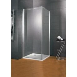 Schulte Duschkabine Drehtür Mit Seitenwand Youngline 190 Cm X 80 Cm -Badezimmer Zu Hause 157915 1884 2