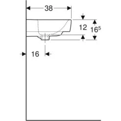 Geberit Handwaschbecken Renova Plan 50 Cm Ohne Hahnloch O. Überl. Weiß KeraTect -Badezimmer Zu Hause 1769451 20200402 105923 3