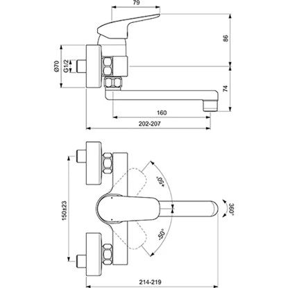 Ideal Standard Waschtischarmatur Ceraflex Aufputz Chrom 11 Ideal Standard Waschtischarmatur Ceraflex Aufputz Chrom – Bild 9