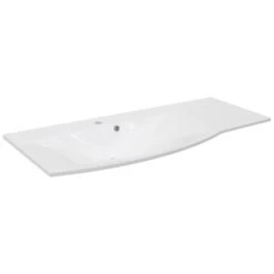 Fackelmann Waschbecken 115 Cm Lugano Links Weiß