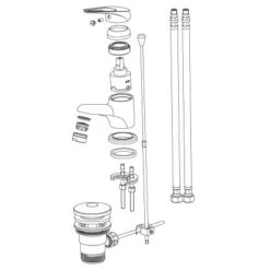 Eisl Einhebel-Waschbeckenarmatur Speed Mit Exzentergarnitur Chrom -Badezimmer Zu Hause 2351 3337 ni075scr speed 3