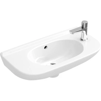 Villeroy & Boch Handwaschbecken Compact O.Novo 50cm Weiß Seitl. HL Ohne ÜL CPlus 3 Villeroy & Boch Handwaschbecken Compact O.Novo 50cm Weiß Seitl. HL Ohne ÜL CPlus