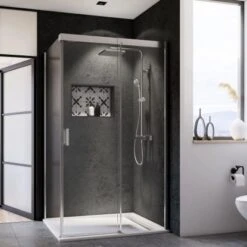 Breuer Schiebetür Rechts Für Seitenwand Panorama Chrom Klarglas 120 Cm