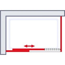 Schulte Master Class Gleittür Mit Seitenwand 120 Cm X 90 Cm Echtglas -Badezimmer Zu Hause 32020 2053 4060991028960 6