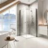 Schulte Eckeinstieg Mit Drehfalttür Garant Echtglas Chrom-Optik 90 Cm X 90 Cm -Badezimmer Zu Hause 32020 2053 4060991033902 1