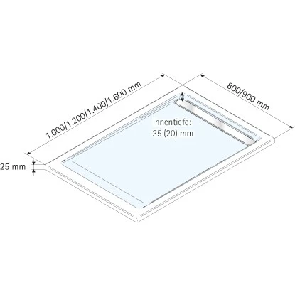 Schulte ExpressPlus Duschwanne Mit Rinne Extraflach 80x120cm 6 Schulte ExpressPlus Duschwanne Mit Rinne Extraflach 80x120cm – Bild 4