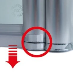 Schulte ExpressPlus Runddusche Garant Mit Duschwanne Alu Natur 200x90x90cm 19 Schulte ExpressPlus Runddusche Garant Mit Duschwanne Alu Natur 200x90x90cm -Badezimmer Zu Hause 3342 2053 HebSenk Profil 1 2