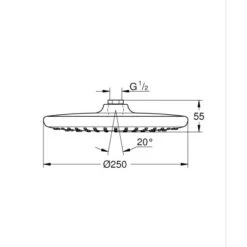 Grohe QuickFix Kopfbrause Vitalio Start Ø 25 Cm Chrom 7 Grohe QuickFix Kopfbrause Vitalio Start Ø 25 Cm Chrom -Badezimmer Zu Hause 4005176728600 4520 3
