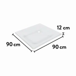 Baliv Duschwanne DW-90.60 E Quadratisch 90 Cm X 90 Cm -Badezimmer Zu Hause 4007871039951 VM01 150621