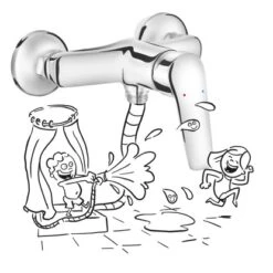 Baliv Duscharmatur DU-5580 Chrom -Badezimmer Zu Hause 4007874111326 S03 010319