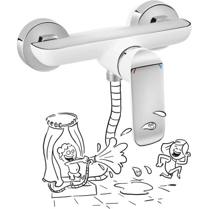 Baliv Duscharmatur DU-5070 Weiß-Chrom 5 Baliv Duscharmatur DU-5070 Weiß-Chrom – Bild 3