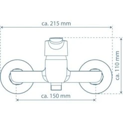 Schütte Duscharmatur Vico Chrom -Badezimmer Zu Hause 4008431424002 2759 99