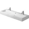 Duravit DU Waschtisch Vero 1200 Mm Mit ÜL, Mit HLB, 2 HL, Weiß