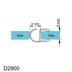 Schulte Dichtprofil Vertikal Für Serie MasterClass Und Garant -Badezimmer Zu Hause 4060991014864 2053 6