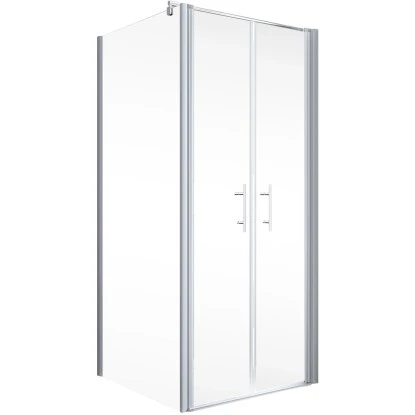 Schulte Pendeltür Alexa Style 2.0 Alu-Natur Glas Klar Hell 90x90x92 Cm 4 Schulte Pendeltür Alexa Style 2.0 Alu-Natur Glas Klar Hell 90x90x92 Cm – Bild 2