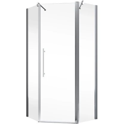 Schulte Fünfeckdusche Mit Drehtür Alexa Style 2.0 Chromoptik BxHxT 90x90x192 Cm 4 Schulte Fünfeckdusche Mit Drehtür Alexa Style 2.0 Chromoptik BxHxT 90x90x192 Cm – Bild 2