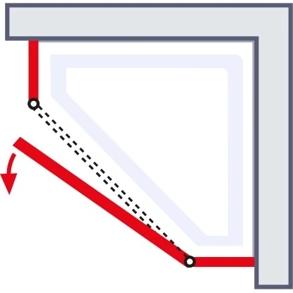 Schulte Fünfeckdusche Mit Drehtür Alexa Style 2.0 Chromoptik BxHxT 90x90x192 Cm 7 Schulte Fünfeckdusche Mit Drehtür Alexa Style 2.0 Chromoptik BxHxT 90x90x192 Cm – Bild 5