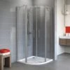 Schulte Runddusche Alexa Style 2.0 Echtglas 4-tlg. Alu-Natur 90 Cm X 90 Cm -Badezimmer Zu Hause 4060991019685 2053 1