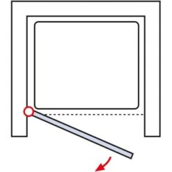 Schulte ExpressPlus Drehtür In Nische Garant Chromoptik Links 200x80cm -Badezimmer Zu Hause 4060991056109 2053 6