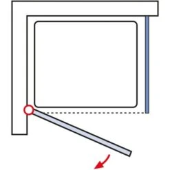 Schulte ExpressPlus Set Duschkabine Mit Drehtür AlexaStyle2.0 Mit DW 192x80cm -Badezimmer Zu Hause 4060991057038 2053 6