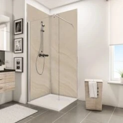 Schulte ExpressPlus DecoDesign Duschrückwand Dekor Sandstein Hell 255x100cm -Badezimmer Zu Hause 4060991068010 Bild03