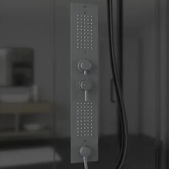 Schulte ExpressPlus Komplettdusche-Schiebetür Bali Mattschwarz 215 Cm X 115 Cm -Badezimmer Zu Hause 4060991074998 2053 CU 10