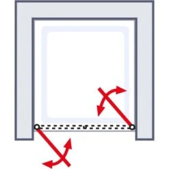 Schulte ExpressPlus Pendeltür In Nische Garant 2.0 Alu-Natur 200 Cm X 90 Cm 10 Schulte ExpressPlus Pendeltür In Nische Garant 2.0 Alu-Natur 200 Cm X 90 Cm -Badezimmer Zu Hause 4060991076336 2053 AI 01
