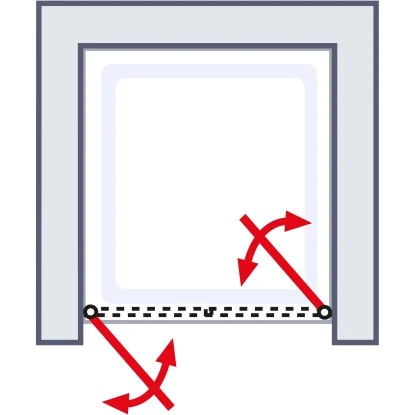 Schulte ExpressPlus Pendeltür In Nische Garant 2.0 Alu-Natur 200 Cm X 90 Cm 5 Schulte ExpressPlus Pendeltür In Nische Garant 2.0 Alu-Natur 200 Cm X 90 Cm – Bild 3