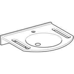 Geberit Waschbecken Publica 60 Cm Weiß Mit Ausschnitten -Badezimmer Zu Hause 4123 402160016 Perspective