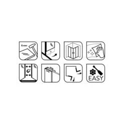 Baliv Duschkabine DUK-90.50E 90 Cm X 90 Cm Chrom -Badezimmer Zu Hause 4250312107799 WEB02 270521