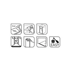 Baliv Dusch-Schwingtür DUK-80.60T 80 Cm X 195 Cm Chrom 22 Baliv Dusch-Schwingtür DUK-80.60T 80 Cm X 195 Cm Chrom -Badezimmer Zu Hause 4250312111055 WEB02 270521