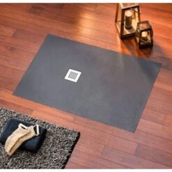 Ottofond Duschwanne Strato 100 Cm X 80 Cm X 2,4 Cm Anthrazit -Badezimmer Zu Hause 440898 3209 3