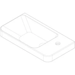 Fackelmann Keramik-Waschbecken 55 Cm Milano Weiß -Badezimmer Zu Hause 480520 3254 4