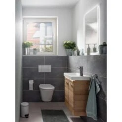 Fackelmann Keramik-Waschbecken 55 Cm Milano Weiß -Badezimmer Zu Hause 480520 3254 6