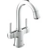Grohe Zweigriff-Waschtischbatterie Grandera L-Size Chrom 2 Grohe Zweigriff-Waschtischbatterie Grandera L-Size Chrom -Badezimmer Zu Hause 518153 4520 21107000
