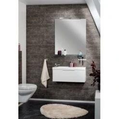 Fackelmann Design-Waschbecken 80 Cm Scera Slim Weiß -Badezimmer Zu Hause 552 3254 sceraweissweiss 2
