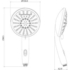 Handbrause Niagara 19 Handbrause Niagara -Badezimmer Zu Hause 59 4008431607504 Zeichnung