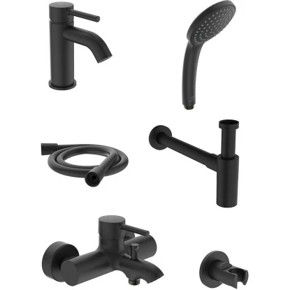 Ideal Standard Armaturen-Bundle 01 Aufputz Ceraline Silk Black 3 Ideal Standard Armaturen-Bundle 01 Aufputz Ceraline Silk Black