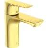 Ideal Standard Waschtischarmatur Connect Air O. Ablaufgarnitur Brushed Gold -Badezimmer Zu Hause 612380 3049 1