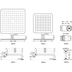 Ideal Standard Regenbrause Idealrain Cube 20 X 20 Cm Silk Black 11 Ideal Standard Regenbrause Idealrain Cube 20 X 20 Cm Silk Black -Badezimmer Zu Hause 614225 3049 5