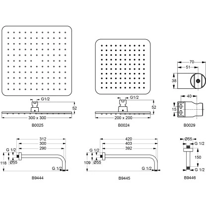 Ideal Standard Regenbrause Idealrain Cube 20 X 20 Cm Silk Black 7 Ideal Standard Regenbrause Idealrain Cube 20 X 20 Cm Silk Black – Bild 5