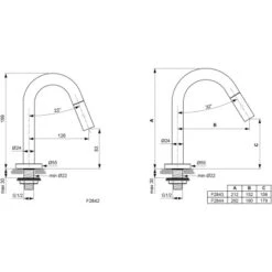 Ideal Standard Standventil Idealstream Silk Black -Badezimmer Zu Hause 614267 3049 7