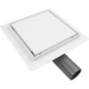 VerosanPro Duschrinne-Bodenablauf Nakia Quadratisch Matt Weiß 30 Cm X 30 Cm -Badezimmer Zu Hause 640087 4259 1