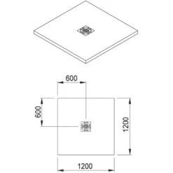 Bodenebenes Verfliesbares Duschelement 120 Cm X 120 Cm -Badezimmer Zu Hause 674803 3209 3