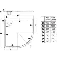 Duschwanne Fashion-VK 90 Cm X 90 Cm -Badezimmer Zu Hause 675077 3209 3