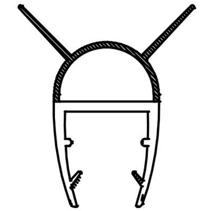 Dichtleiste Für Duschkabinen 2er-Set 8 Mm Glasstärke 8 Dichtleiste Für Duschkabinen 2er-Set 8 Mm Glasstärke – Bild 6