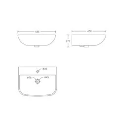 Verosan Waschtisch Rivo 60 Cm Schwarz Matt 9 Verosan Waschtisch Rivo 60 Cm Schwarz Matt -Badezimmer Zu Hause 7411010 VM 01