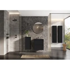 Maximus Waschbecken Kyra Schwarz Matt 60 Cm -Badezimmer Zu Hause 758080 4807 3