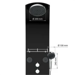 Eisl Duschpaneel Karibik 3 In 1 Mit Regendusche Sechs Massagedüsen Schwarz 15 Eisl Duschpaneel Karibik 3 In 1 Mit Regendusche Sechs Massagedüsen Schwarz -Badezimmer Zu Hause 7663602 2759 4